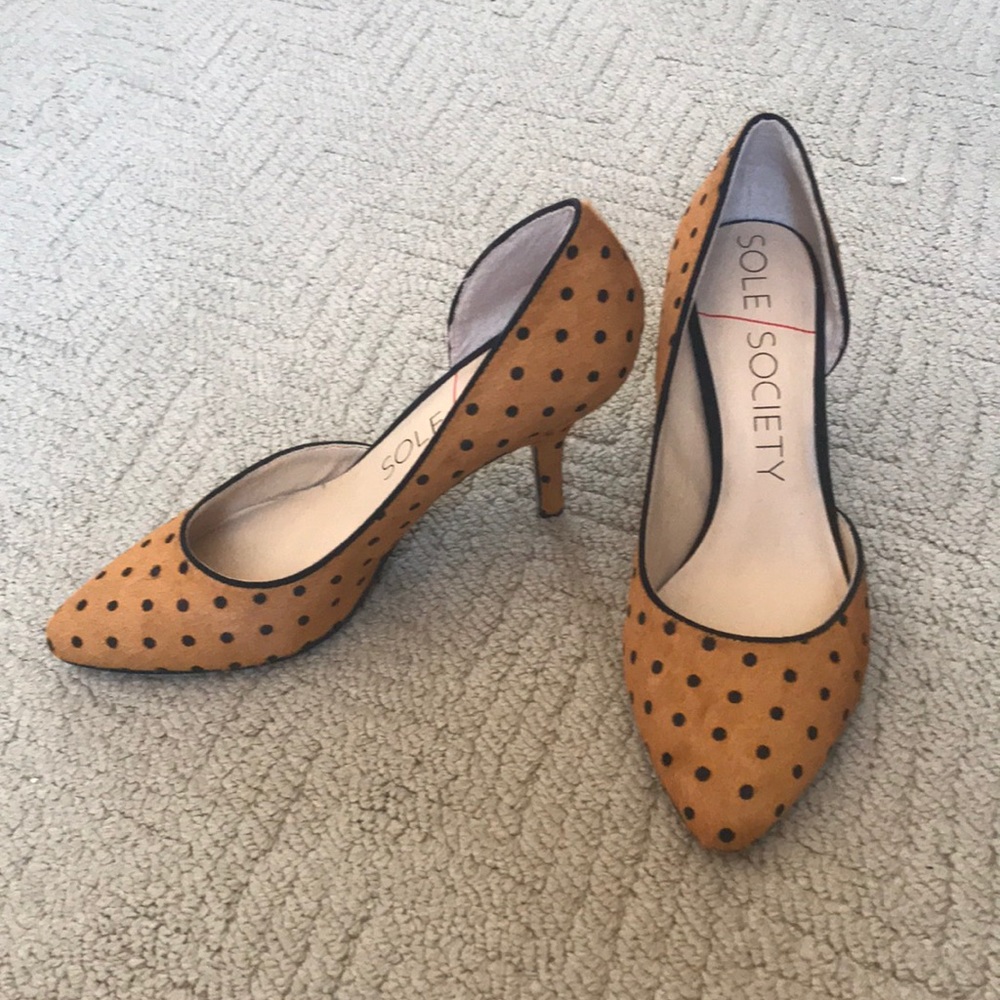 Sole Society faux calf hair pumps